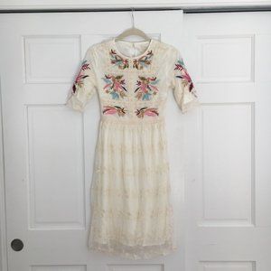 Roolee Embroidered Dress Size XXS